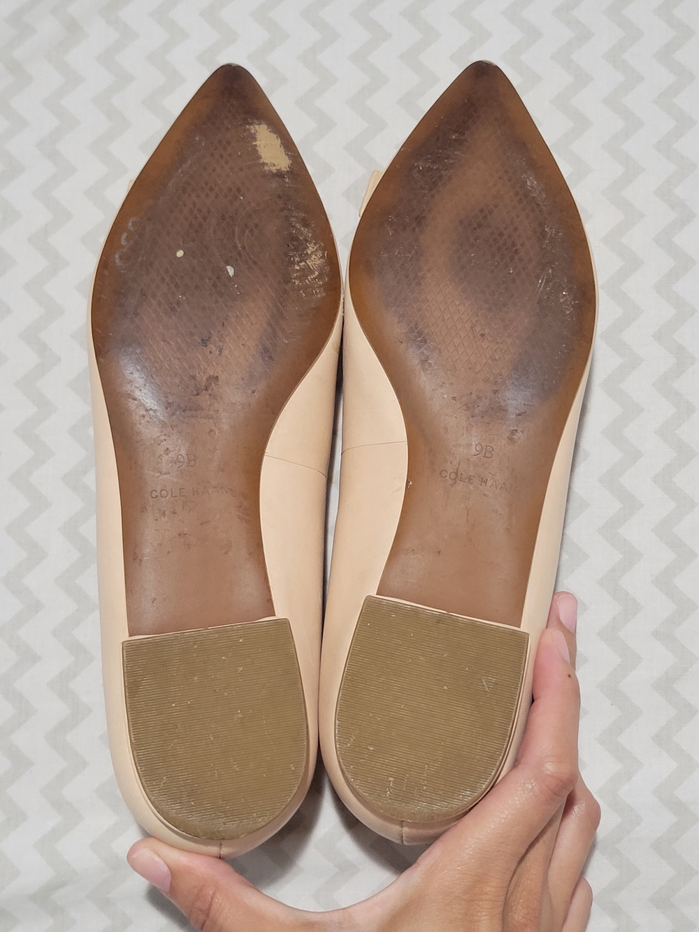 Cole Haan Blush Bow Pointed-Toe Flats Sz 9B - Picture 10 of 16
